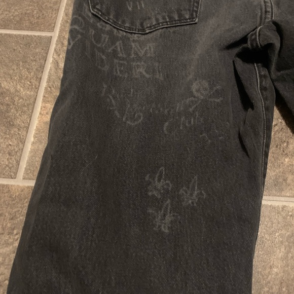 Polo Ralph Lauren Jean Sz 32 X 30 Black Grey Classic Fit Embroidered Art Graphic - Picture 14 of 14